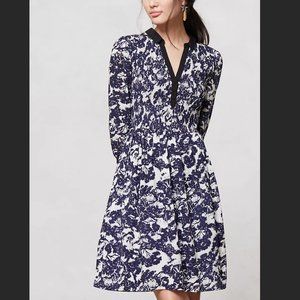 Anthropologie Edme & Esyllte Sketchbook Shirtdress 2 S NWOT Fairytale Toile